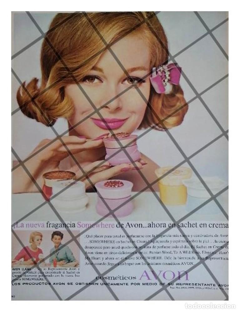 Coleccionismo de carteles: CARTEL PUBLICITARIO RETRO COSMETICOS AVON 1963 /6