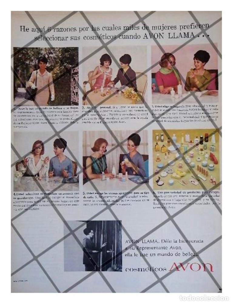 Coleccionismo de carteles: CARTEL PUBLICITARIO RETRO COSMETICOS AVON 1968 /16