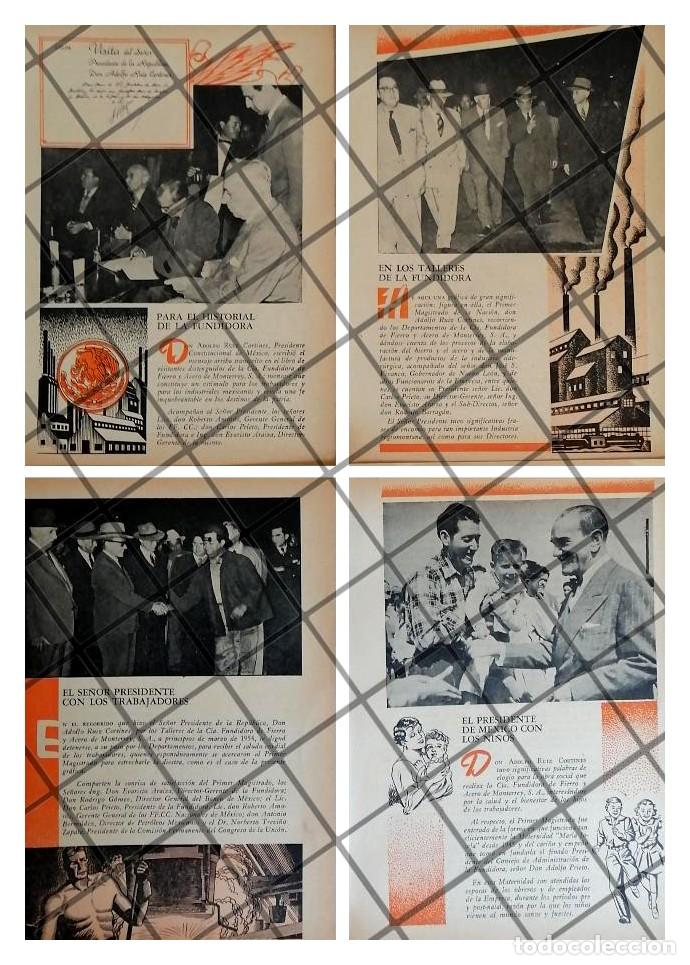 Sammeln von Plakaten: 4 AFICHES RETRO RUIZ CORTINEZ EN LA FUNDIDORA MONTERREY 1955