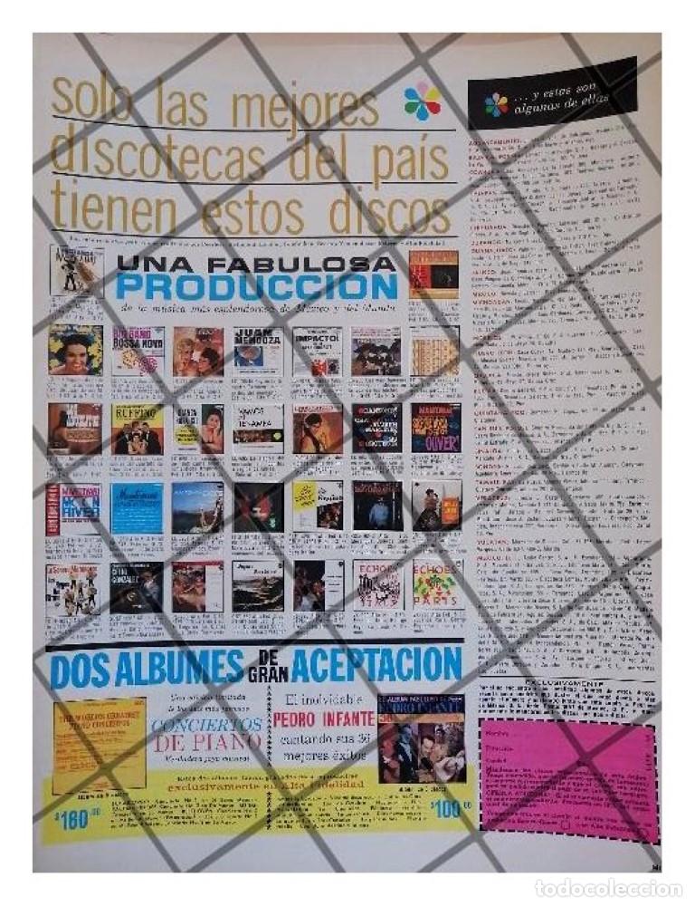 Sammeln von Plakaten: CARTEL PUBLICITARIO RETRO DISCOS PEERLESS 1962 /7