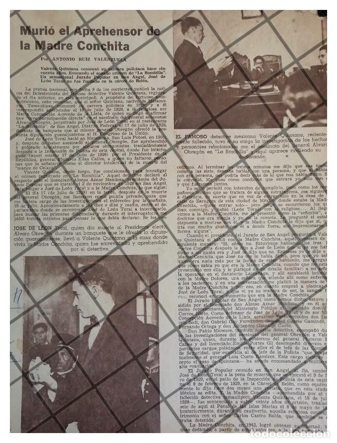 Sammeln von Plakaten: AFICHE RETRO. MUERE EL POLICIA VALENTE QUINTANA 1968