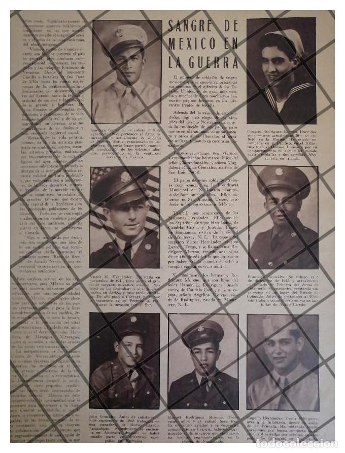 Poster collecting: AFICHE RETRO SOLDADOS MEXICANOS EN LA GUERRA MUNDIAL 1944