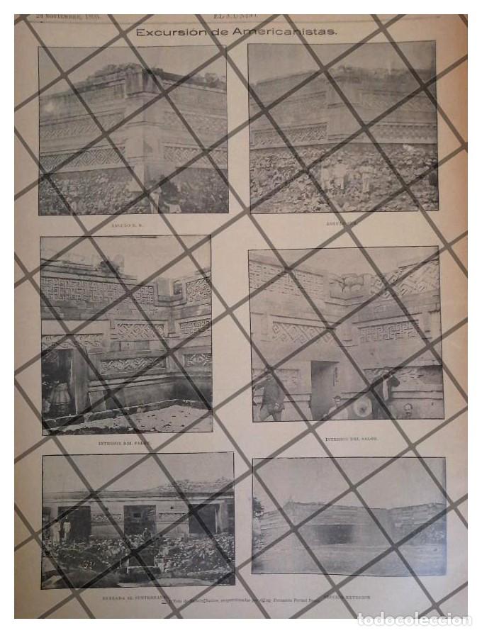 Poster collecting: AFICHE RETRO LAS RUINAS DE MITLA, OAXACA 1895