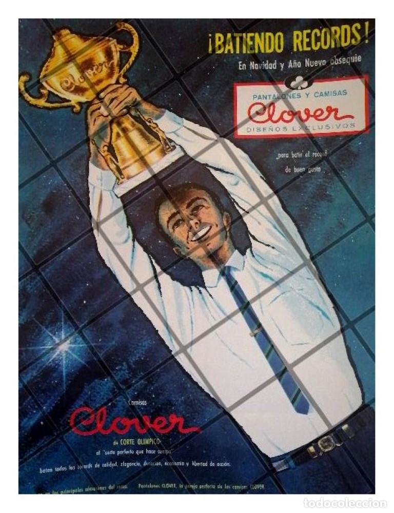 Poster collecting: CARTEL PUBLICITARIO RETRO CAMISAS CLOVER 1964 /3
