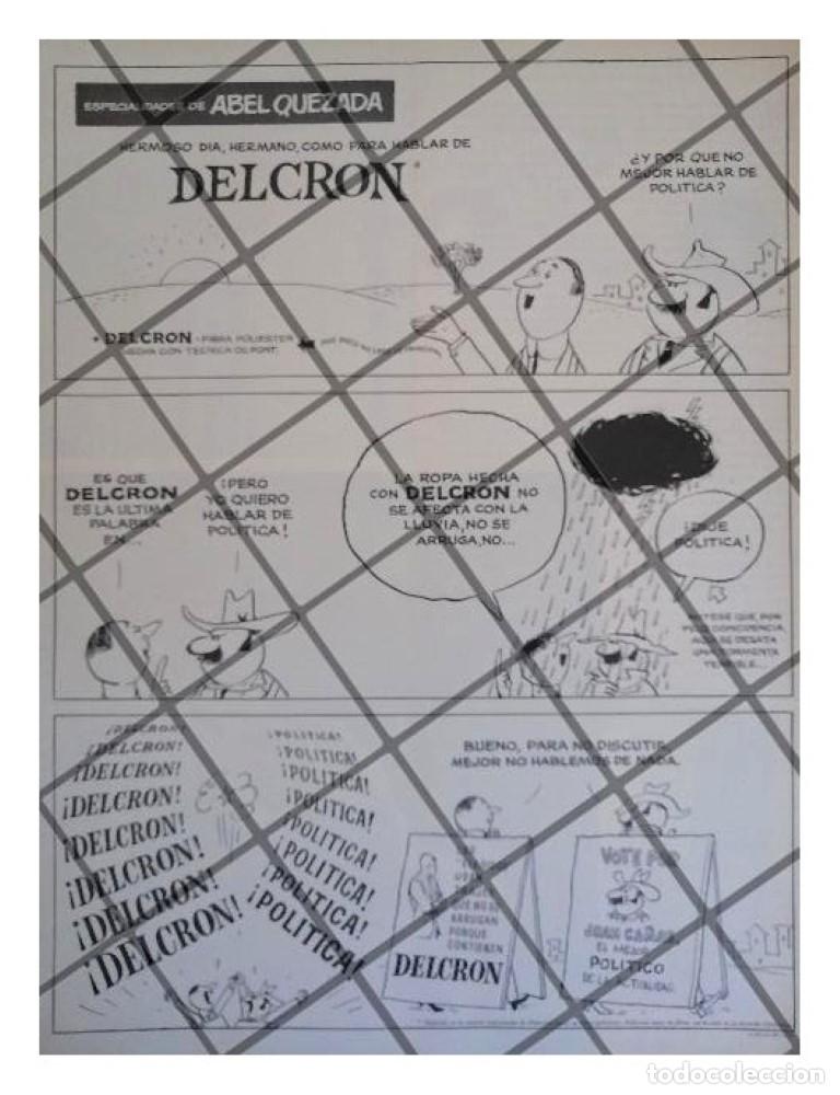 Poster collecting: CARTEL RETRO TELAS DELCRON DIBUJOS: ABEL QUEZADA /5