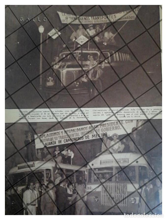 Poster collecting: AFICHE RETRO MITIN POLITICO APOYA A MANUEL AVILA CAMACHO