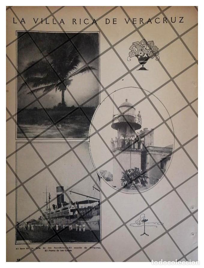 Poster collecting: AFICHE ANTIGUO EL PUERTO DE VERACRUZ 1922 V.R.V