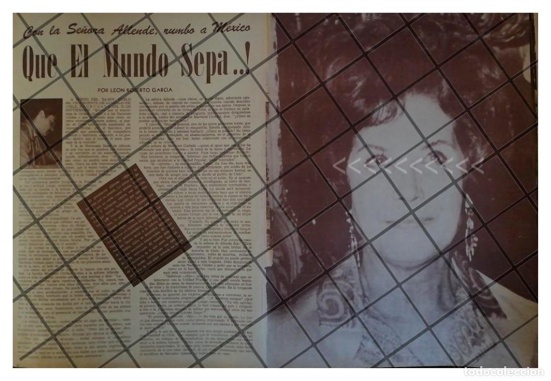 Colecionismo de cartazes: AFICHE RETRO HORTENSIA BUSSI SOTO EXILIADA A MEXICO 1973