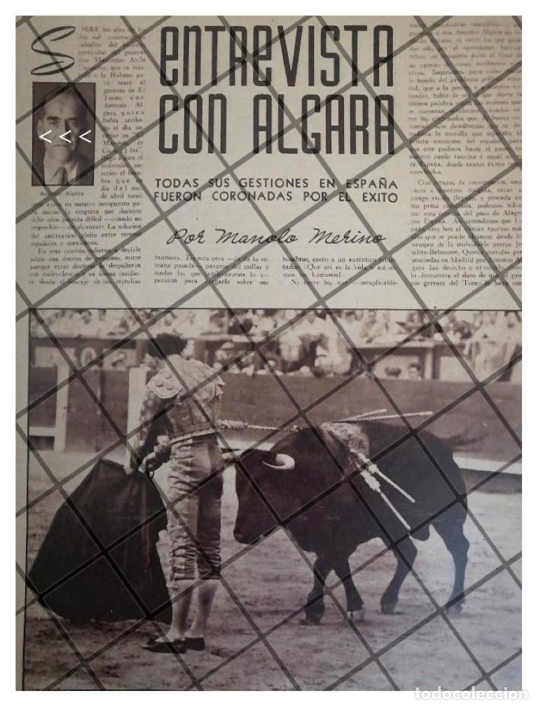 Colecionismo de cartazes: AFICHE RETRO EMPRESARIO TAURINO ATONIO ALGARA 1944