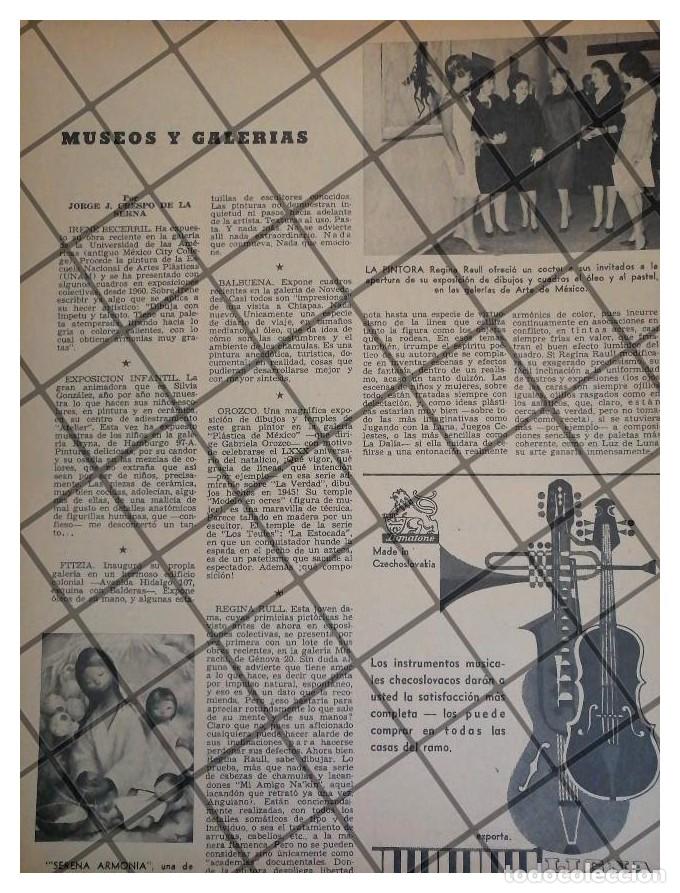 Colecionismo de cartazes: AFICHE RETRO LA PINTORA REGINA RAULL Y OTROS 1960s