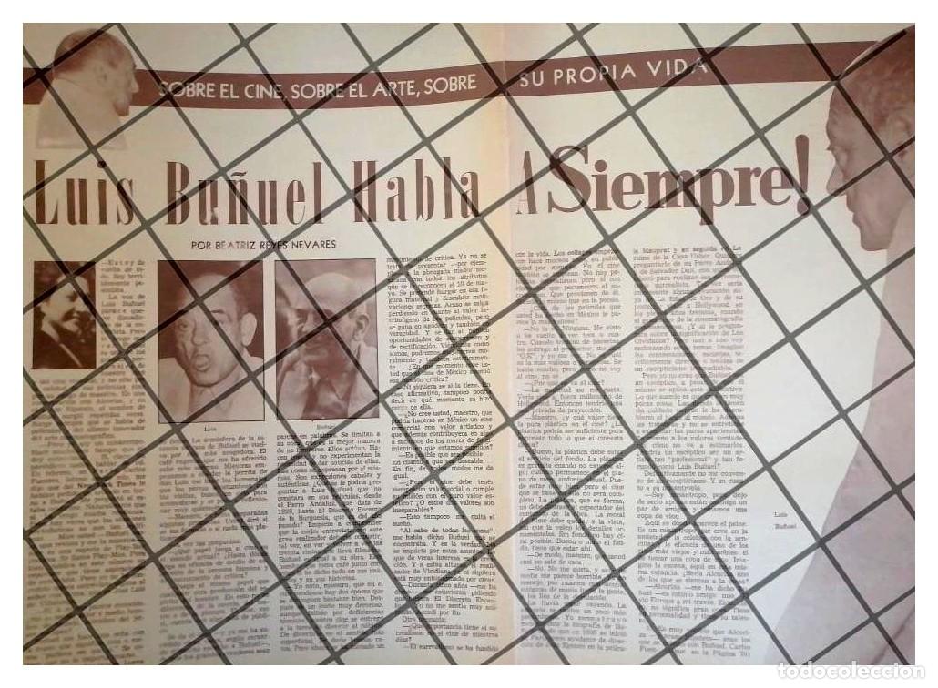 Colecionismo de cartazes: AFICHE RETRO ENTREVISTA A LUIS BU&Ntilde;UEL 1973 REYES NEVARES