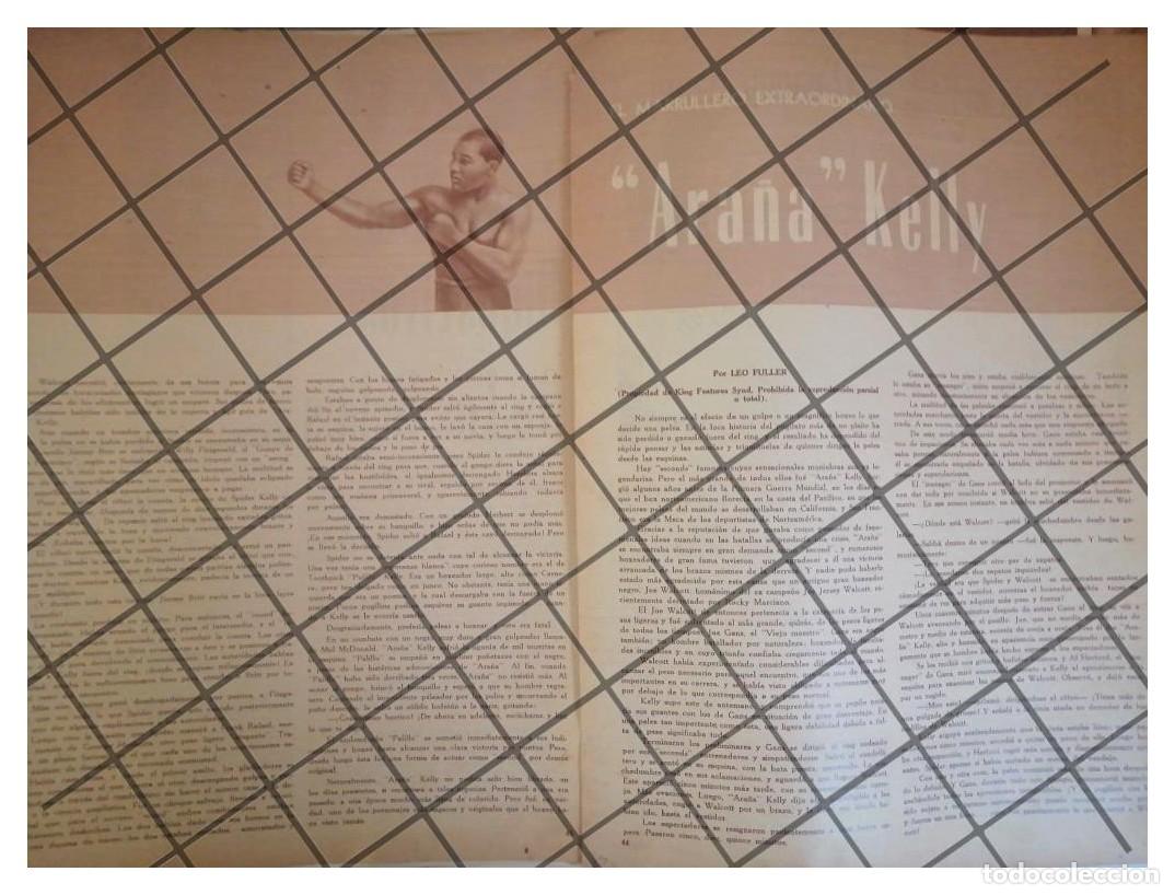 Collectionnisme d'affiches: AFICHE RETRO EL BOXEADOR ARA&Ntilde;A KELLY Y JOE WALCOTT 1953