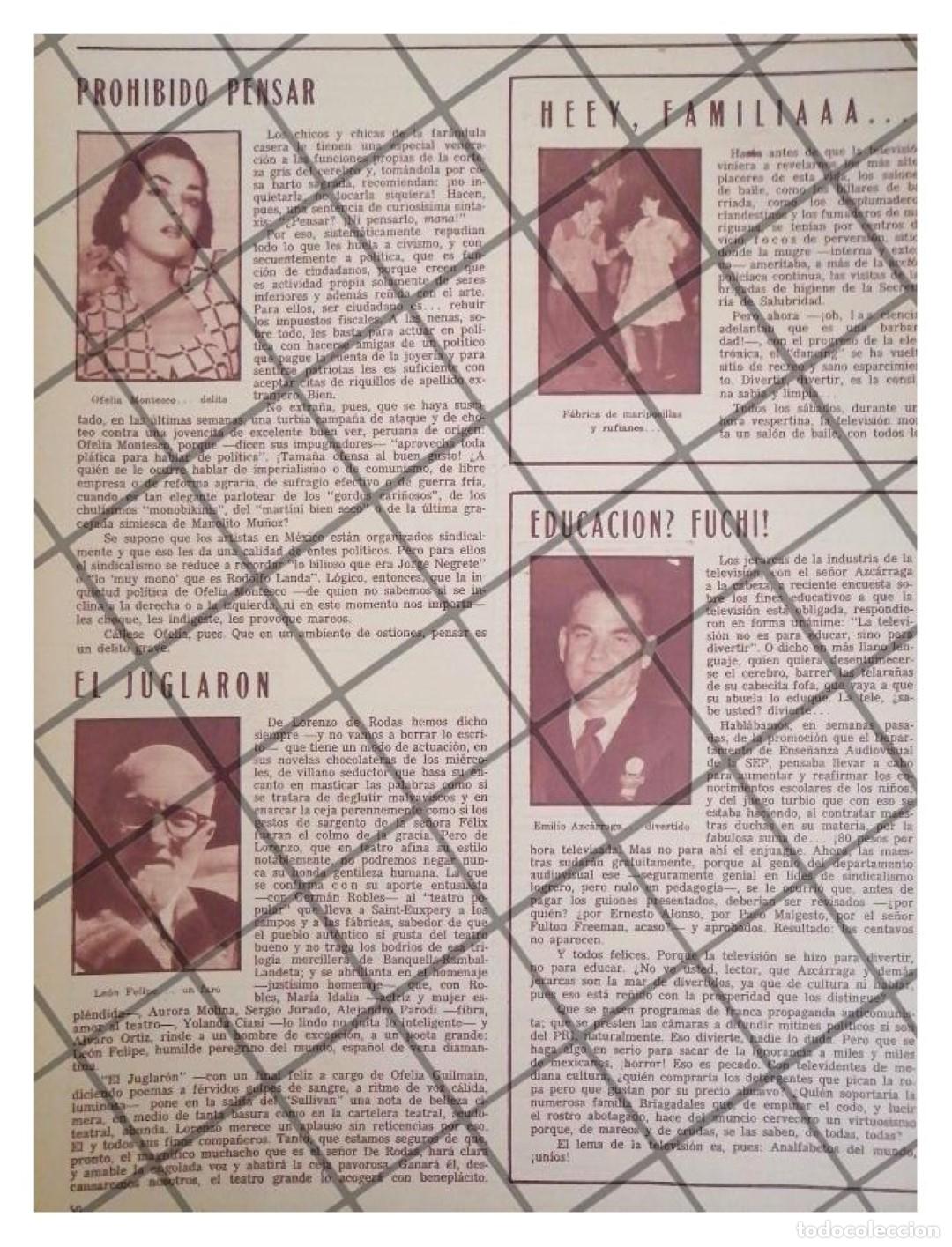 Collectionnisme d'affiches: AFICHE RETRO. EMILIO AZCARRAGA CONTRA LA EDUCACION Y MAS