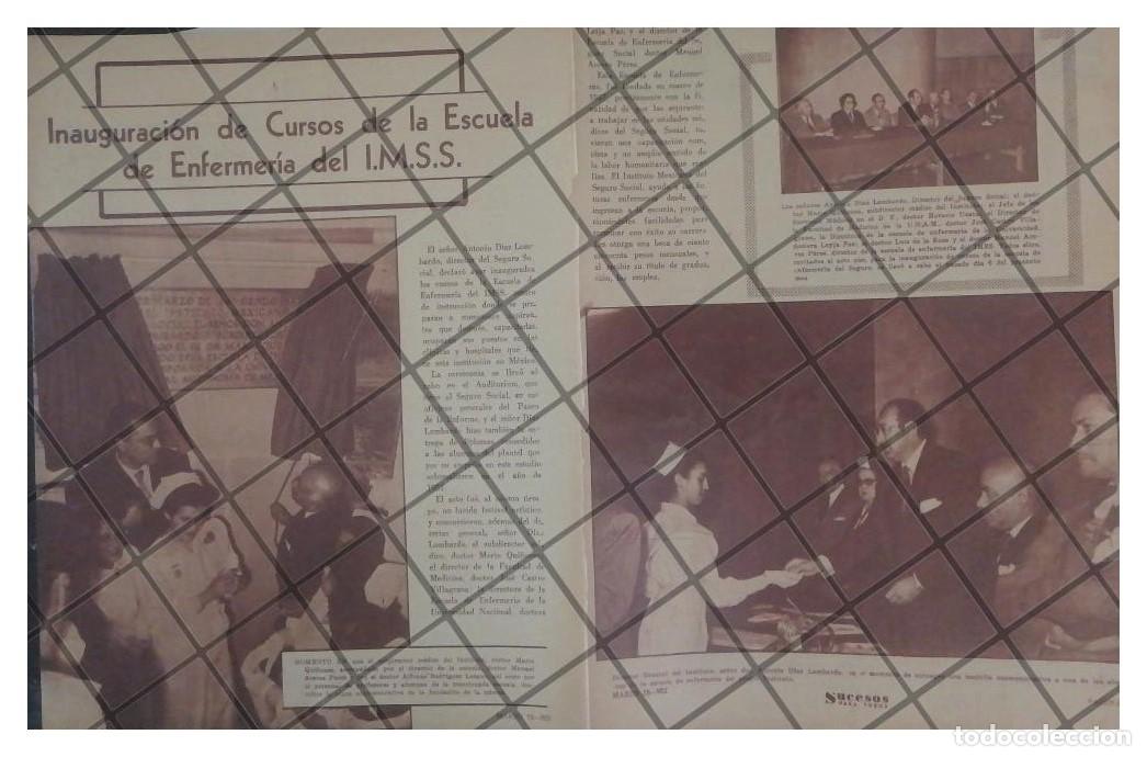 Collectionnisme d'affiches: AFICHE RETRO INAUGURAN ESCUELA DE ENFERMERIA IMSS 1952