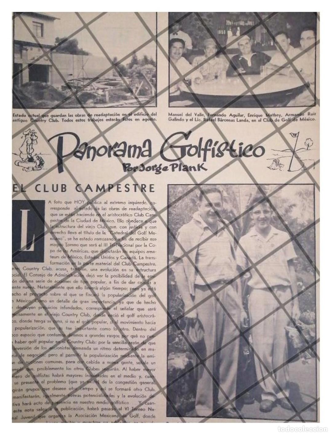 Collectionnisme d'affiches: AFICHE RETRO CLUB CAMPESTRE DEl D.F 1956