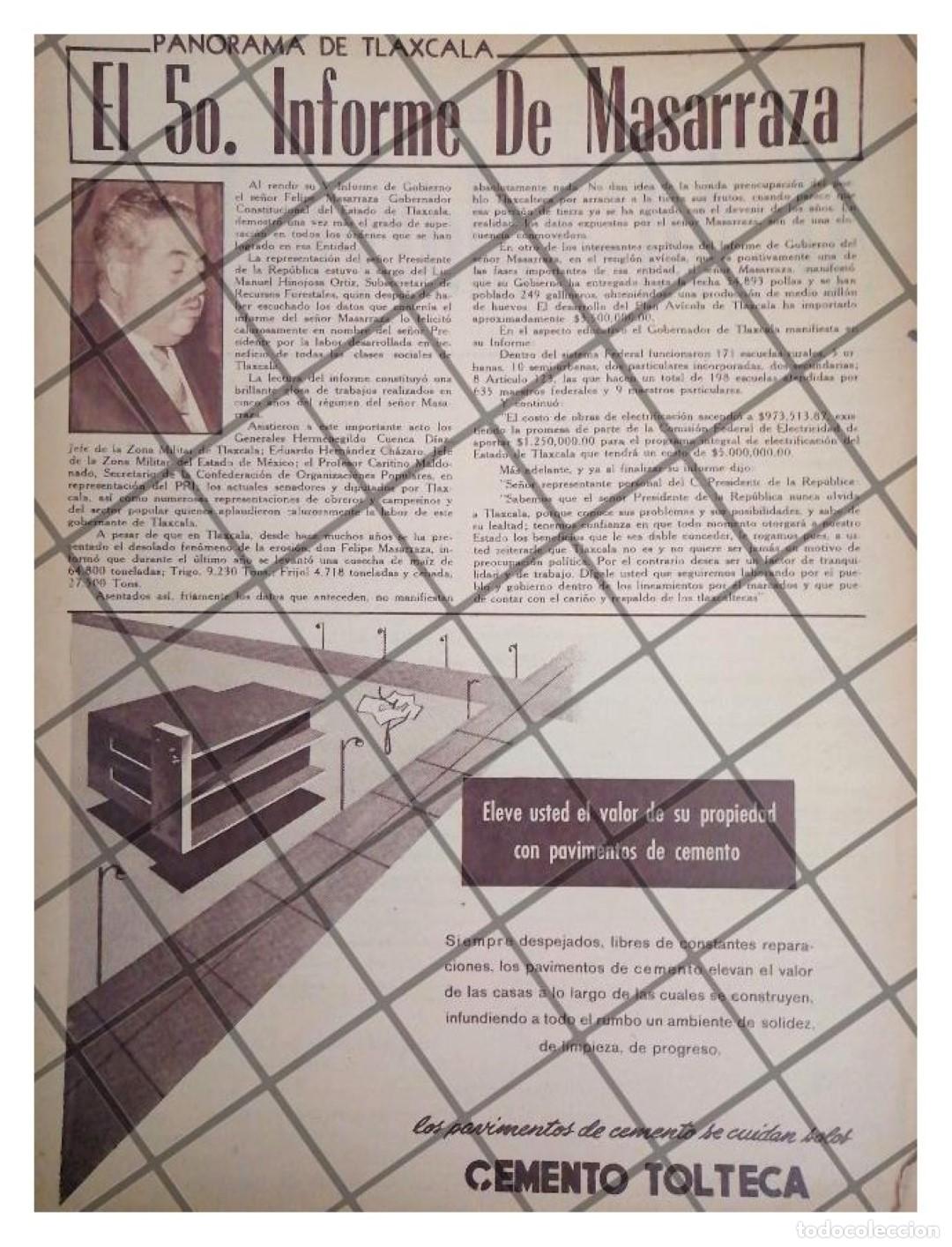 Collectionnisme d'affiches: AFICHE ANTIGUO INFORME DE FELIPE MAZARRAZA