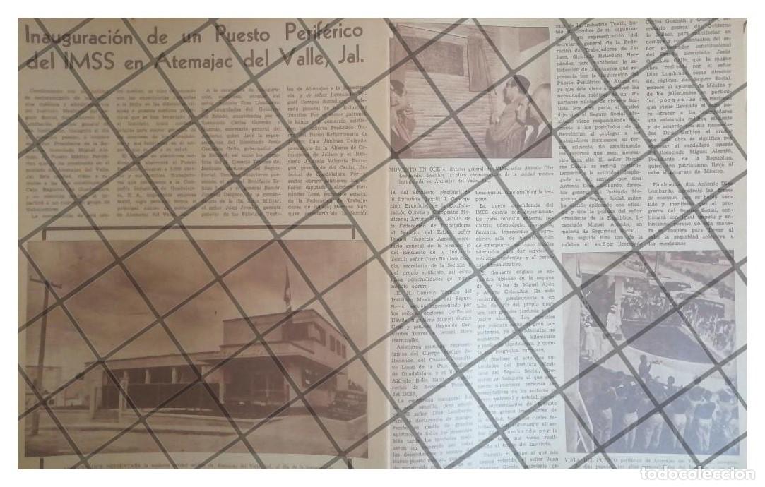 Collectionnisme d'affiches: AFICHE RETRO INAUGURAN CLINICA IMSS. ATEMAJAC, JAL 1951