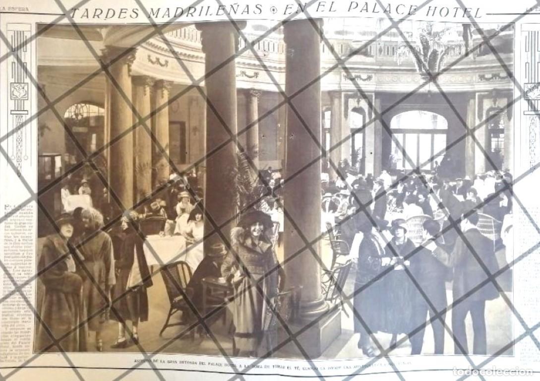 Sammeln von Plakaten: AFICHE ANTIGUO EL HOTEL PALACE DE MADRID 1920