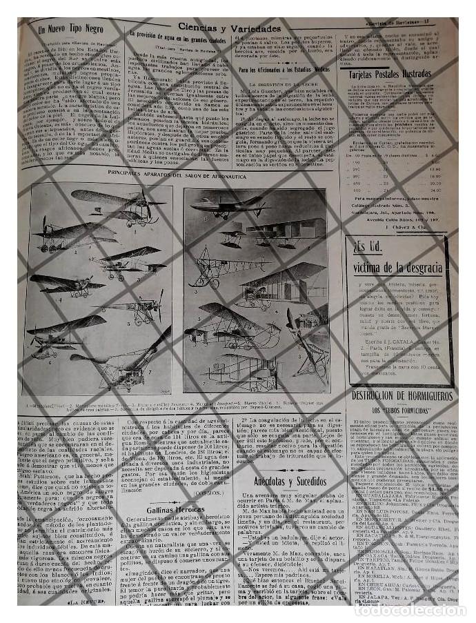 Collezionismo di affissi: AFICHE RETRO NUEVOS AVIONES DE 1912 Y MAS NOTAS