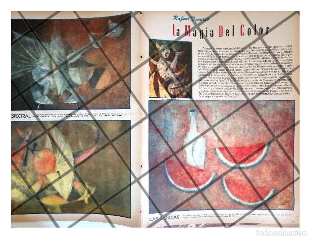 Collezionismo di affissi: AFICHE RETRO PINTOR. RUFINO TAMAYO 1956