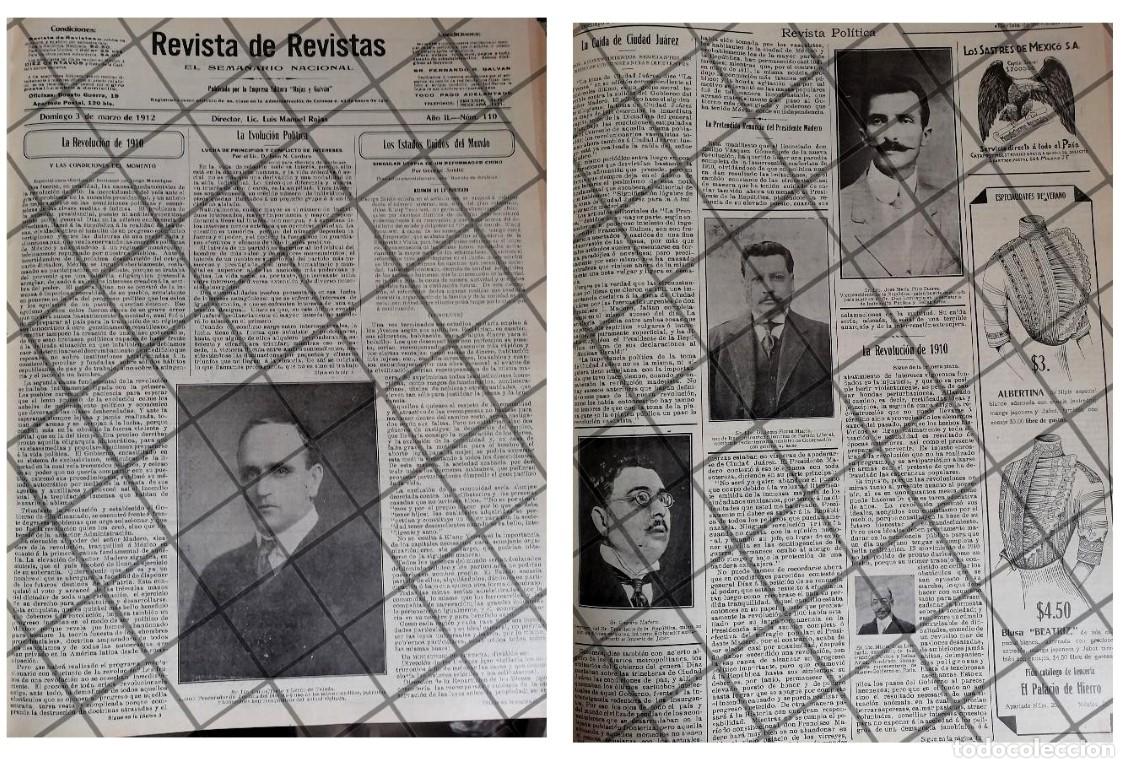 Collezionismo di affissi: AFICHE ANTIGUO PINO SAUREZ /REVOLUCION MEXICANA 1912