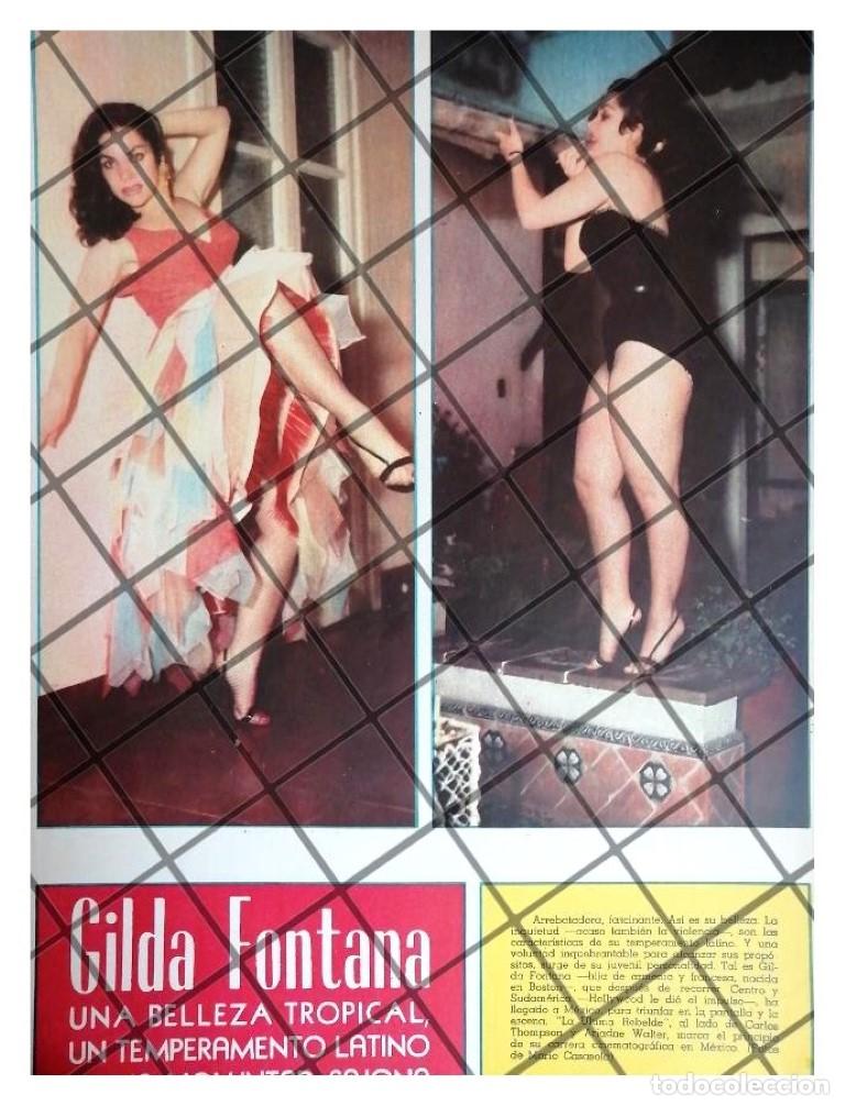 Collezionismo di affissi: AFICHE RETRO. ACTRIZ. GILDA FONTANA 1956