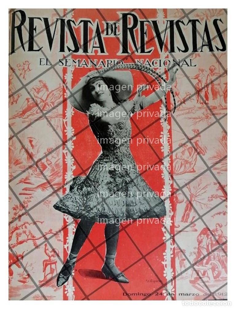 Collezionismo di affissi: PORTADA ANTIGUA LA ACTRIZ MARIA CONESA 1912