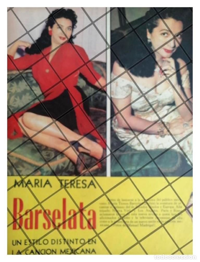 Collezionismo di affissi: AFICHE RETRO ACTRIZ. MARIA TERESA BARCELETA 1955