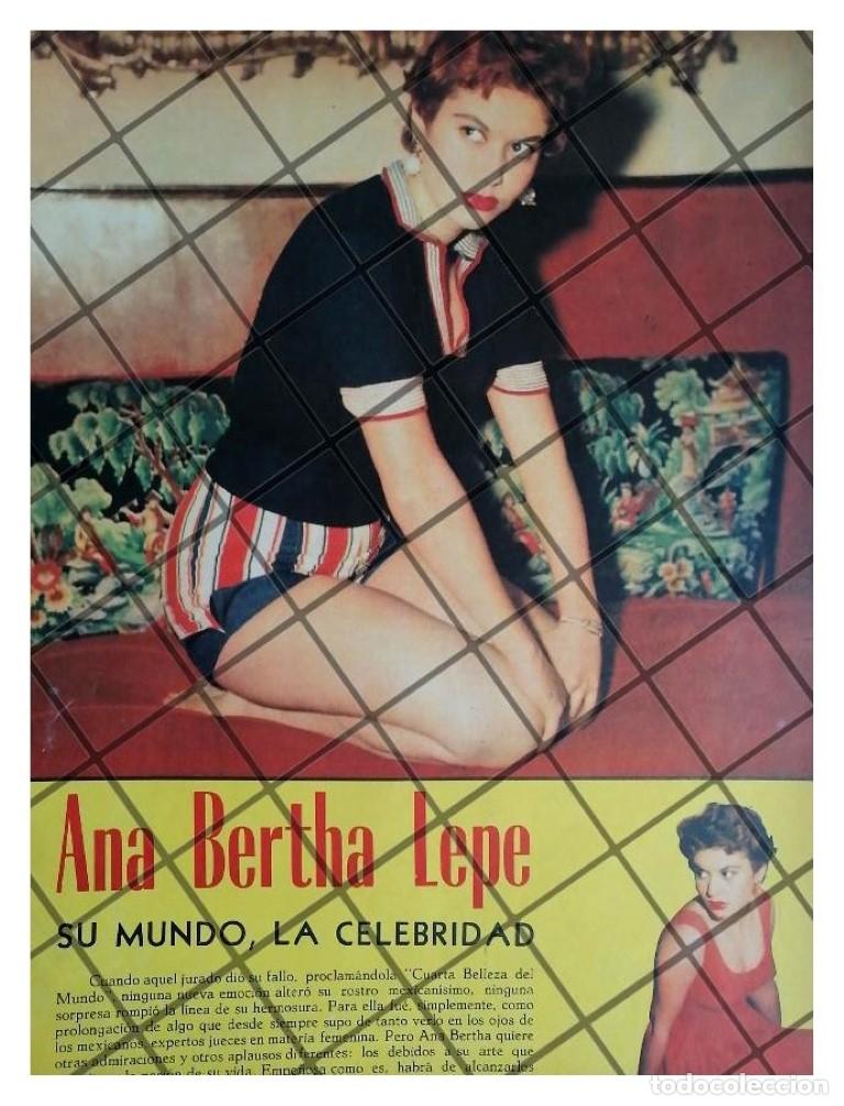 Sammeln von Plakaten: AFICHE RETRO INICIOS DE ANA BERTHA LEPE 1956