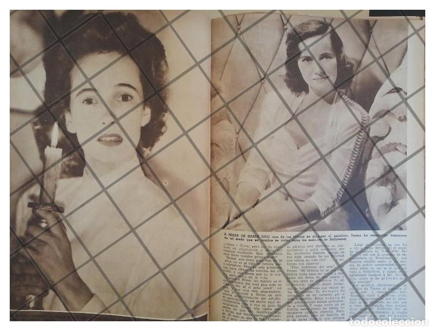 Coleccionismo de carteles: AFICHE RETRO LA ACTRIZ TERESA WRIGHT 1944 - Foto 2