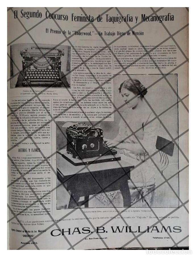 Sammeln von Plakaten: CARTEL ANTIGUO 1912 PREMIO UNDERWOOD DE TAQUIGRAFIA