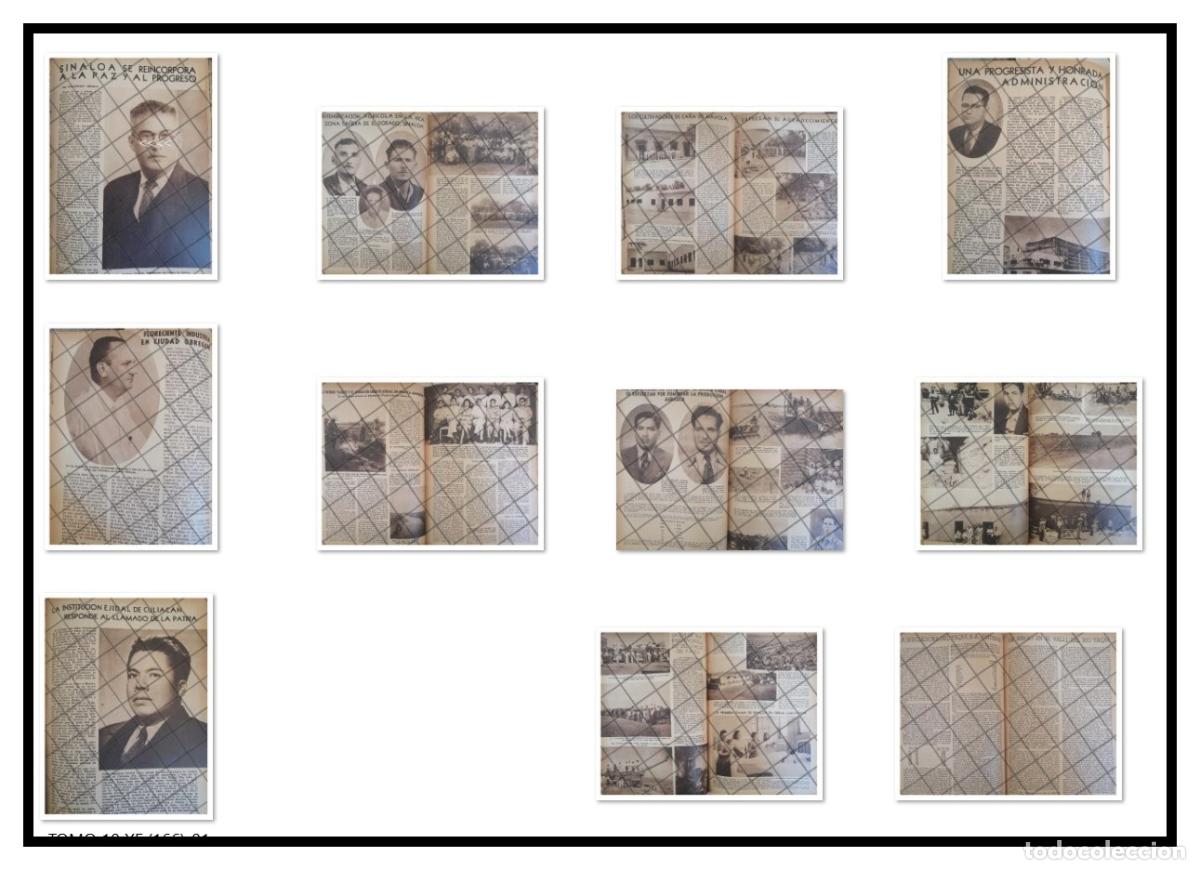 Coleccionismo de carteles: AFICHES RETRO SINALOA, PROGRESOS Y OBRAS 1944 - Foto 1