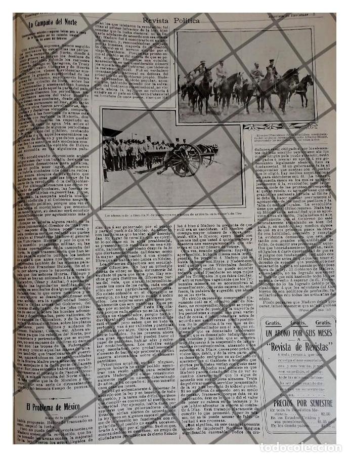 Sammeln von Plakaten: AFICHE ANTIGUO HECHO REVOLUCIONARIOS EN EL NORTE ETC 1912