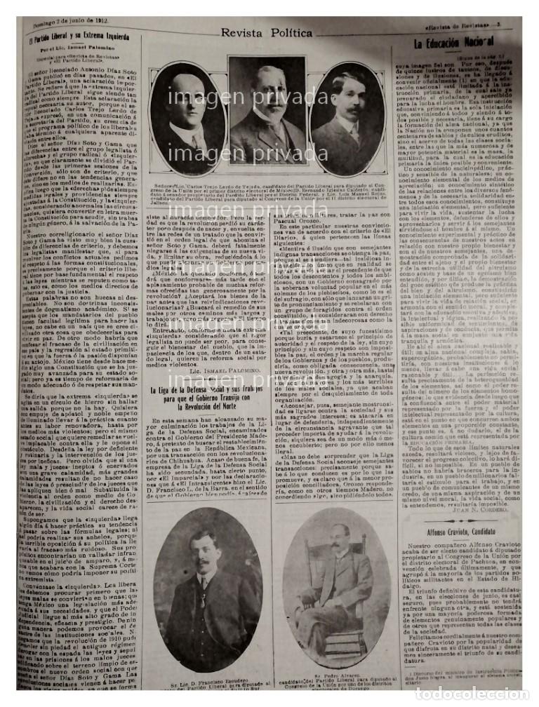 Sammeln von Plakaten: AFICHE ANTIGUO CANDIDATOS DEL PARTIDO LIBERAL 1912