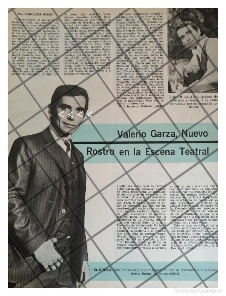 Sammeln von Plakaten: AFICHE ANTIGUO EL ACTOR VALERIO GARZA Y SUS INICIOS 1969
