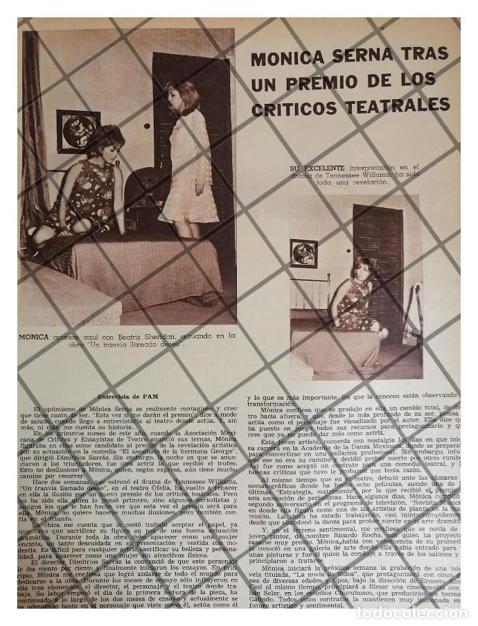 Sammeln von Plakaten: AFICHE ANTIGUO INICIOS DE LA ACTRIZ MONICA SERNA 1960s