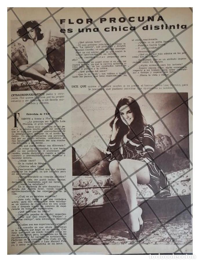 Sammeln von Plakaten: AFICHE ANTIGUO INICIOS DE LA ACTRIZ FLOR PROCUNA 1970s