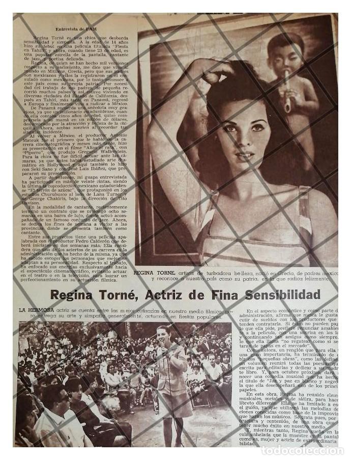 Sammeln von Plakaten: AFICHE ANTIGUO INICIOS DE LA ACTRIZ, REGINA TORNE 1967