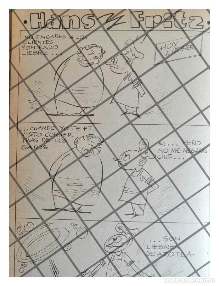 Sammeln von Plakaten: RARA TIRA COMICA ANTIGUA 1941 HANS Y FRITZ /ANGEL ZAMARRIPA 7