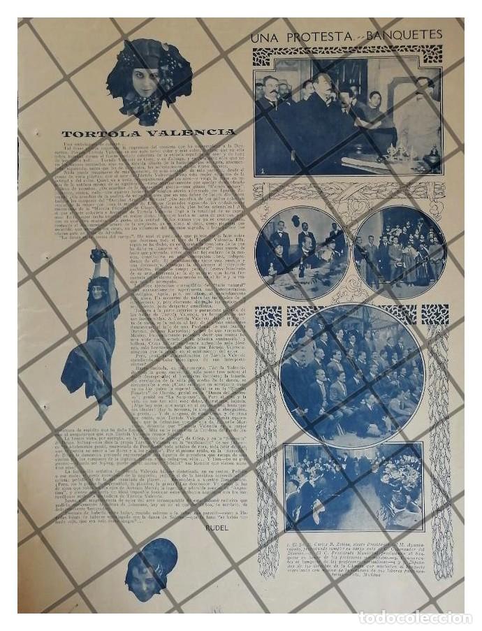 Sammeln von Plakaten: AFICHE ANTIGUO. LA BAILARINA TORTOLA VALENCIA 1917 etc