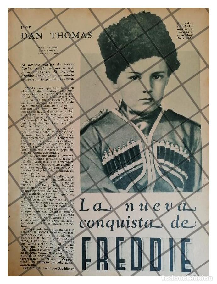 Sammeln von Plakaten: AFICHE ANTIGUO. ACTOR. Frederick Cecil Bartholomew 1935