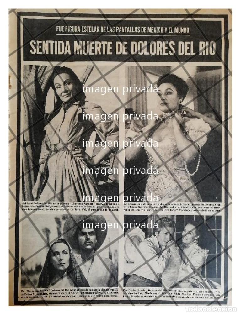 Sammeln von Plakaten: AFICHE ANTIGUO. MUERE DOLORES DEL RIO 1983