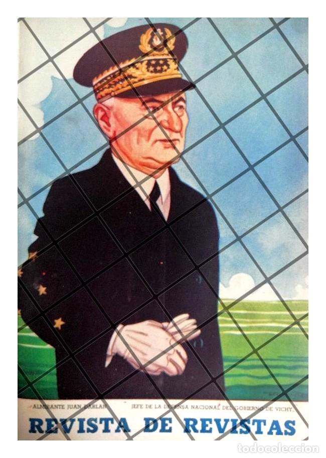 Sammeln von Plakaten: PORTADA RETRO 1941 ALMIRANTE FRANCOIS DARLAN /FREYRE