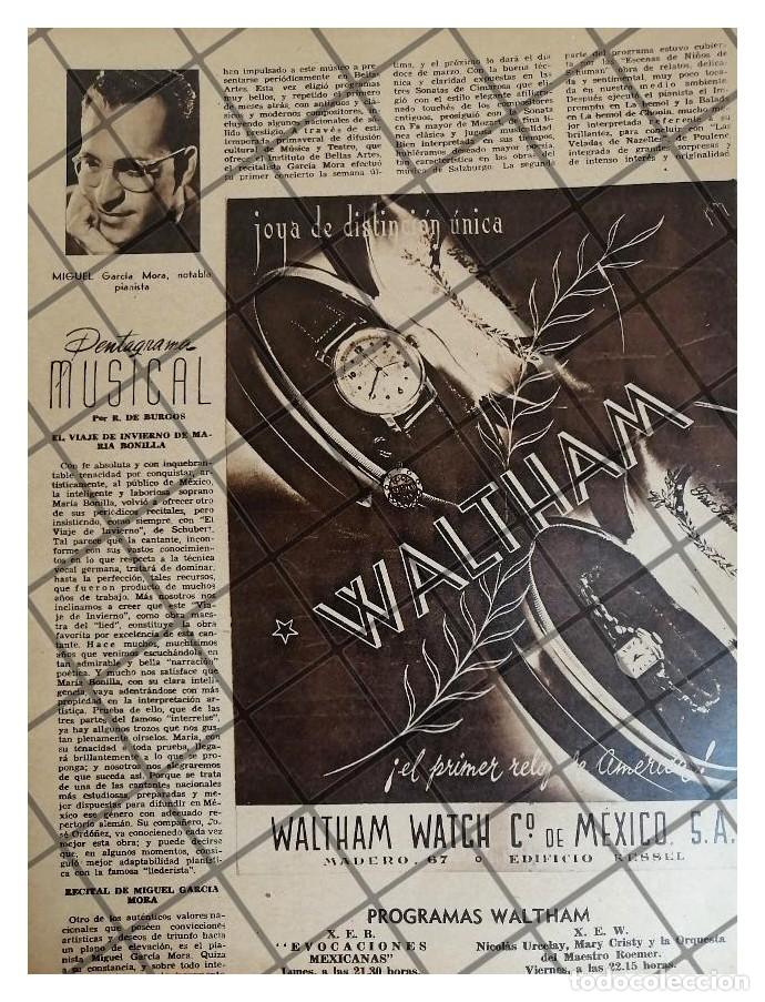 Sammeln von Plakaten: AFICHE RETRO PIANISTA. MIGUEL GARCIA MORA 1947