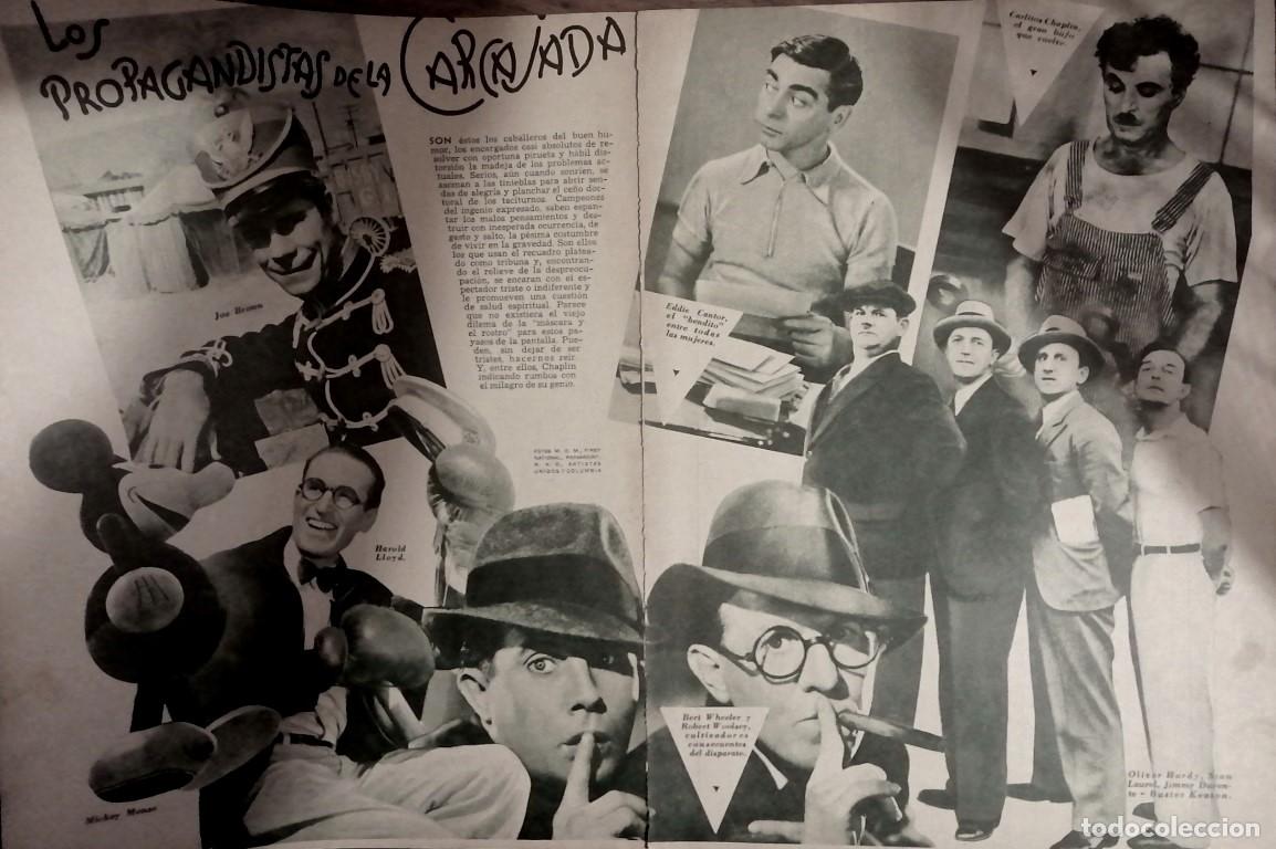 Sammeln von Plakaten: CARTEL ANTIGUO ACTORES COMEDIANTES DE HOLLYWOOD 1930