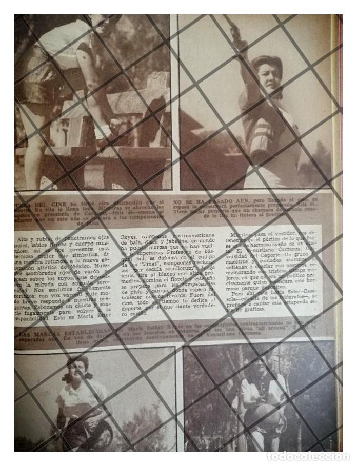 Sammeln von Plakaten: AFICHE RETRO LA ATLETA MARIA ESTHER REYES 1942