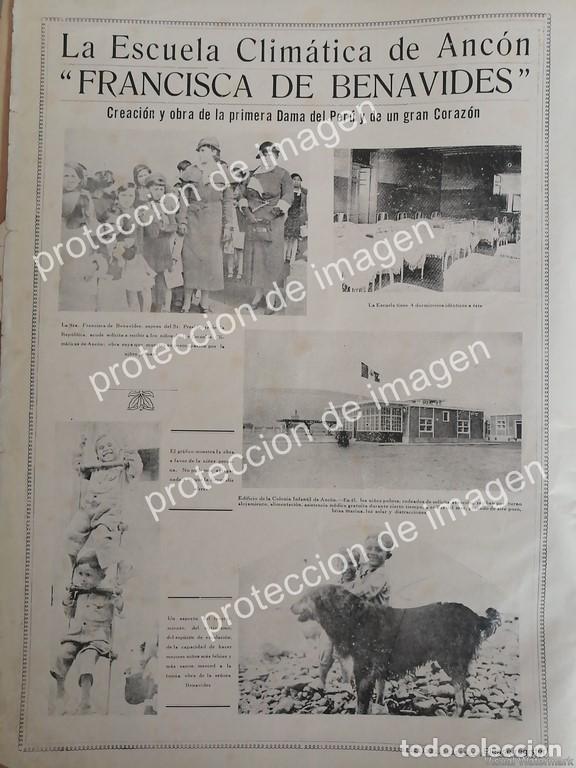 Sammeln von Plakaten: AFICHE ANTIGUO, ESCUELA CLIMATICA FRANCISCA DE BENAVIDES. 1936, ANCON, PERU