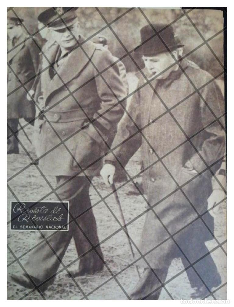 Sammeln von Plakaten: AFICHE ANTIGUO. DWIGHT EISENHOWER Y WINSTON CHURCHILL