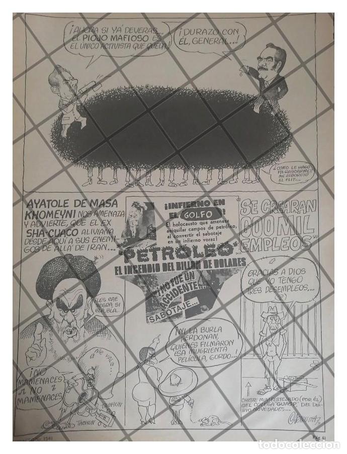 Sammeln von Plakaten: CARICATURA RETRO JESUS CASTRUITA CRISIS DEL PETROLEO 1979