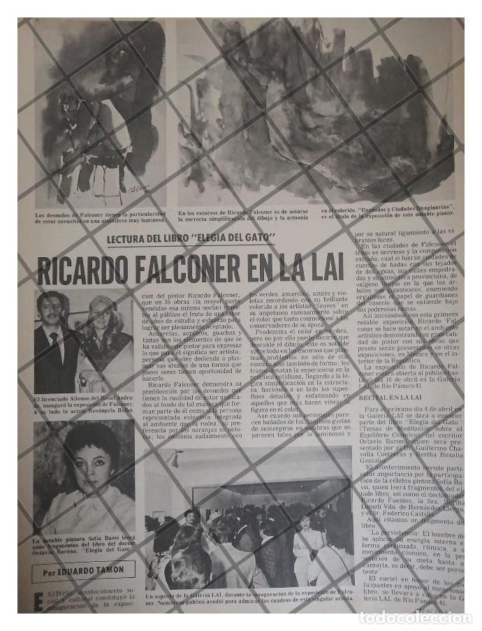 Poster collecting: AFICHE RETRO PINTOR. RICARDO FALCONER, GALERIA LAI. 1977